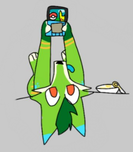 Figby playing the 3DS